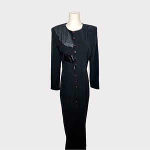 DESIGN TODAY Vintage Black Floor length Long Coat